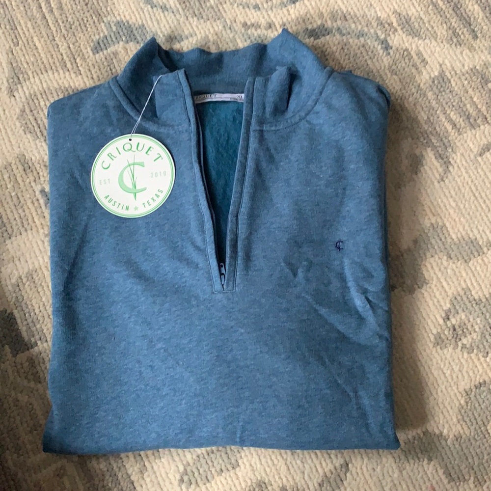 Criquet Long Sleeve Pullover - Quarter Zip - NWT